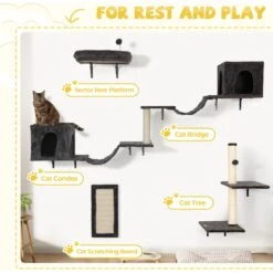 Coziwow Wall Mounted Cat Shelves 15 Coziwow Wall Mounted Cat Shelves -Cat Supplies 918590 PT4. AC SS1800 V1689971338