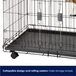 Frisco Collapsible Wire Cat Cage Playpen & Van Ness High Side Corner Cat Litter Pan, Blue -Cat Supplies 933382 PT4. AC SS1800 V1692305508