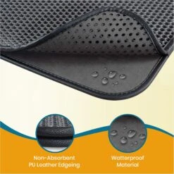 PAWBEE Cat Litter Mat, 30 X 24-in -Cat Supplies 944870 PT4. AC SS1800 V1693317637