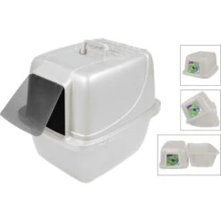 Van Ness Enclosed Cat Litter Pan & Van Ness Litter Scoop -Cat Supplies 947638 PT2. AC SS1800 V1693600276