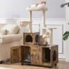 Yaheetech Cat Litter Box Enclosure Cat Tree & Condo, Rustic Brown & Beige 1 Yaheetech Cat Litter Box Enclosure Cat Tree & Condo, Rustic Brown & Beige -Cat Supplies 953326 MAIN. AC SS1800 V1695056786
