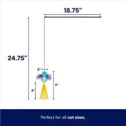 Frisco Colorful Springs Cat Toy & Frisco Bird With Feathers Teaser Wand Cat Toy With Catnip 17 Frisco Colorful Springs Cat Toy & Frisco Bird With Feathers Teaser Wand Cat Toy With Catnip -Cat Supplies 962126 PT6. AC SS1800 V1694782921