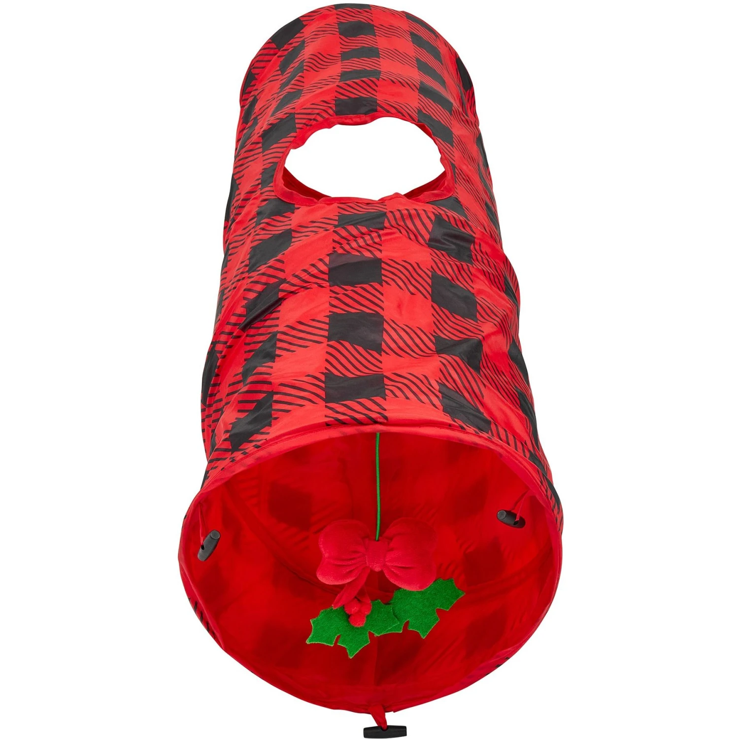 Frisco Holiday Buffalo Plaid Foldable Play Tunnel Cat Toy With Catnip & Frisco Holiday Festive Red Variety Pack Gift Box Cat Toy With Catnip, 14 Count 4 Frisco Holiday Buffalo Plaid Foldable Play Tunnel Cat Toy With Catnip & Frisco Holiday Festive Red Variety Pack Gift Box Cat Toy With Catnip, 14 Count - Image 2