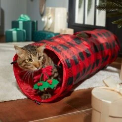 Frisco Holiday Buffalo Plaid Foldable Play Tunnel Cat Toy With Catnip & Frisco Holiday Festive Red Variety Pack Gift Box Cat Toy With Catnip, 14 Count 12 Frisco Holiday Buffalo Plaid Foldable Play Tunnel Cat Toy With Catnip & Frisco Holiday Festive Red Variety Pack Gift Box Cat Toy With Catnip, 14 Count -Cat Supplies 986262 PT4. AC SS1800 V1698258115